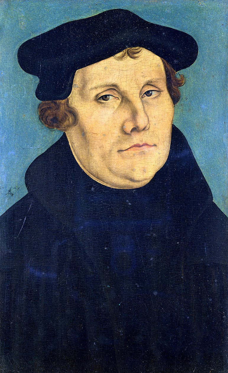 Porträt von Martin Luther (1483-1546) 1529 von Lucas Cranach the Elder