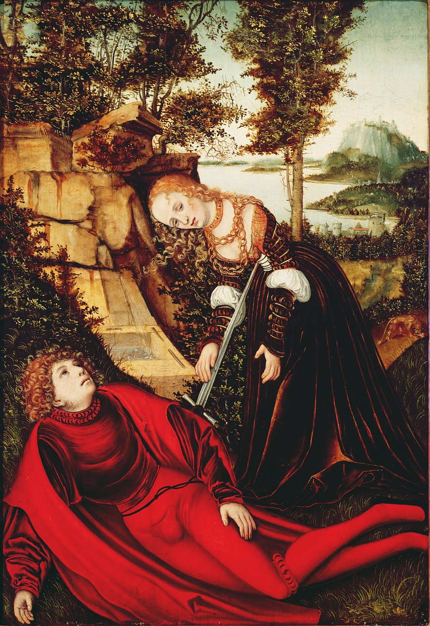 Pyramus und Thisbe von Lucas Cranach the Elder