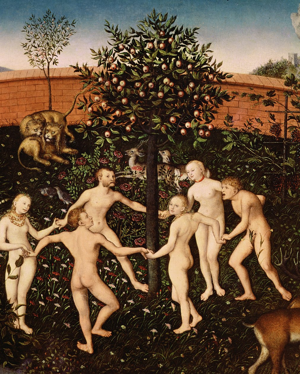 Das Goldene Zeitalter, 1530 (Detail) von Lucas Cranach the Elder