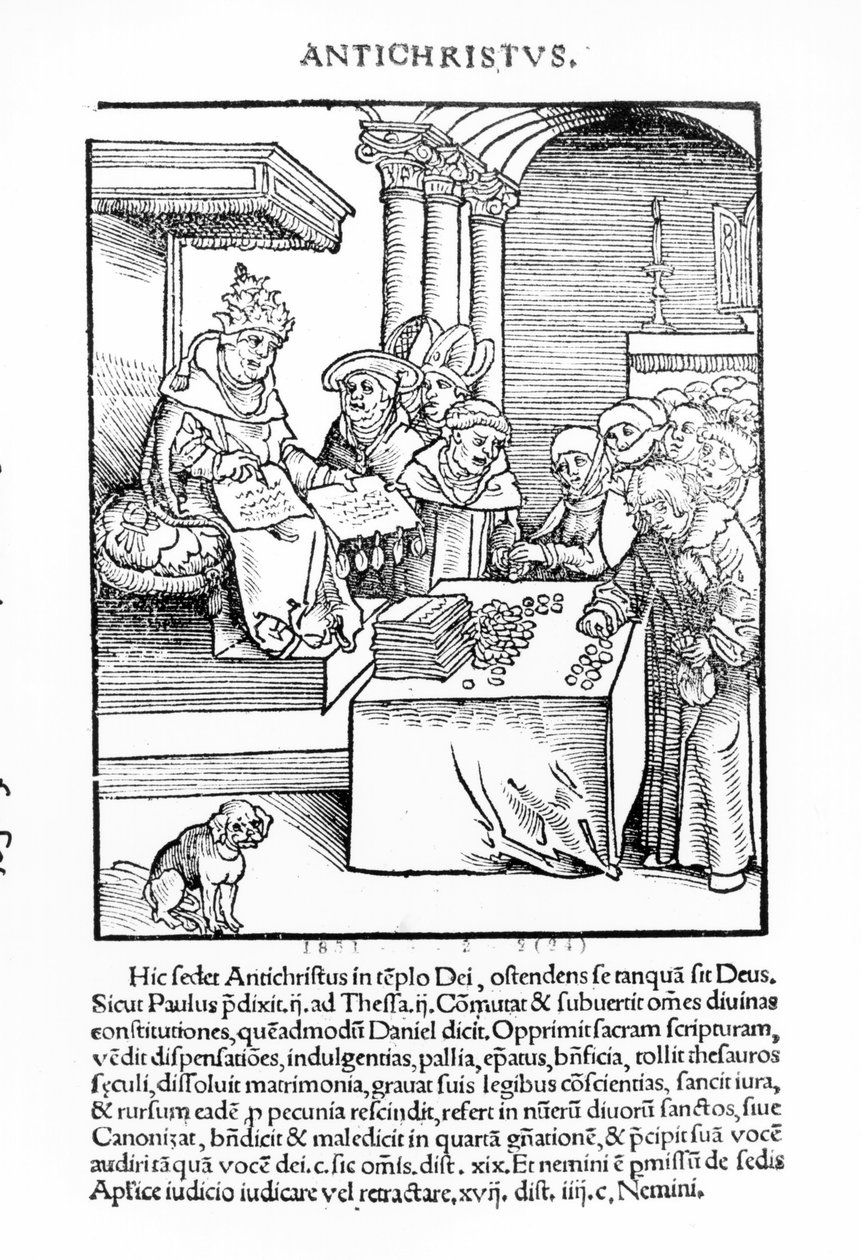 Der Papst verkauft Ablässe aus 