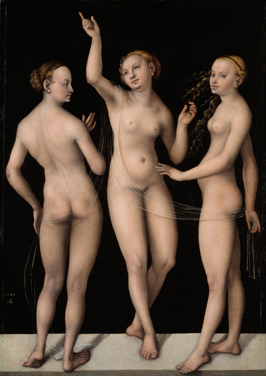 Die drei Grazien von Lucas Cranach the Elder