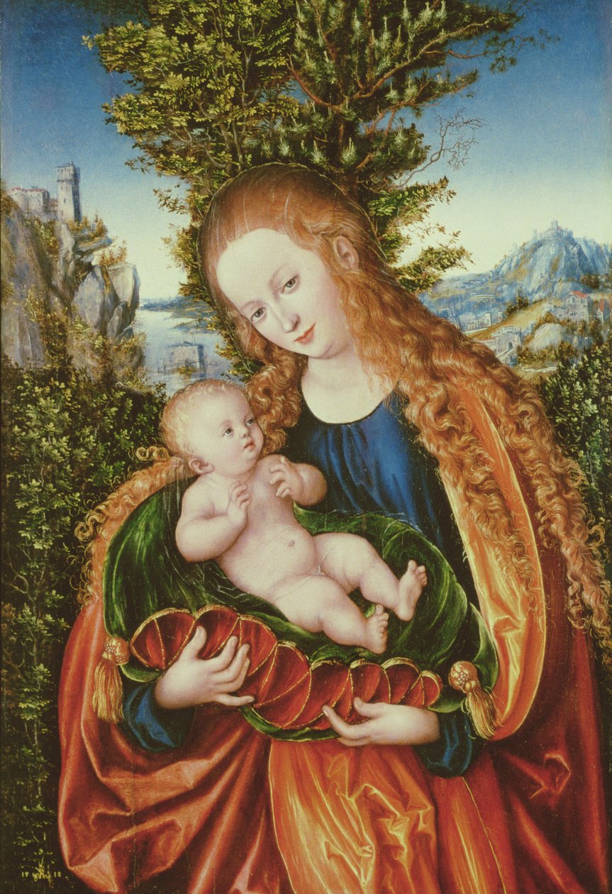 Jungfrau und Kind, 1518 von Lucas Cranach the Elder