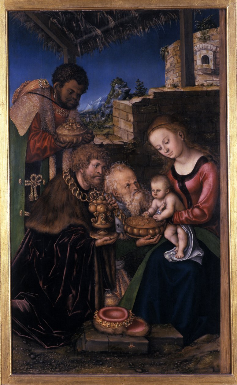 Die Anbetung der Könige, 1513-16 von Lucas Cranach the Elder
