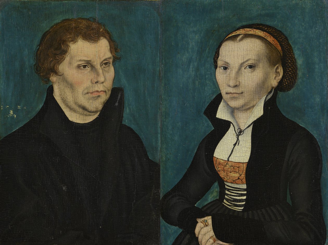 Porträts von Martin Luther und Katharina von Bora von Lucas Cranach the Elder