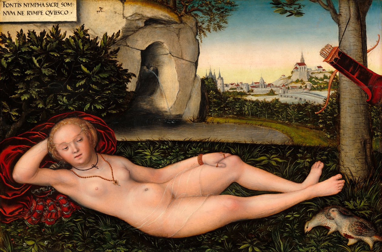 Die Nymphe der Quelle von Lucas Cranach the Elder