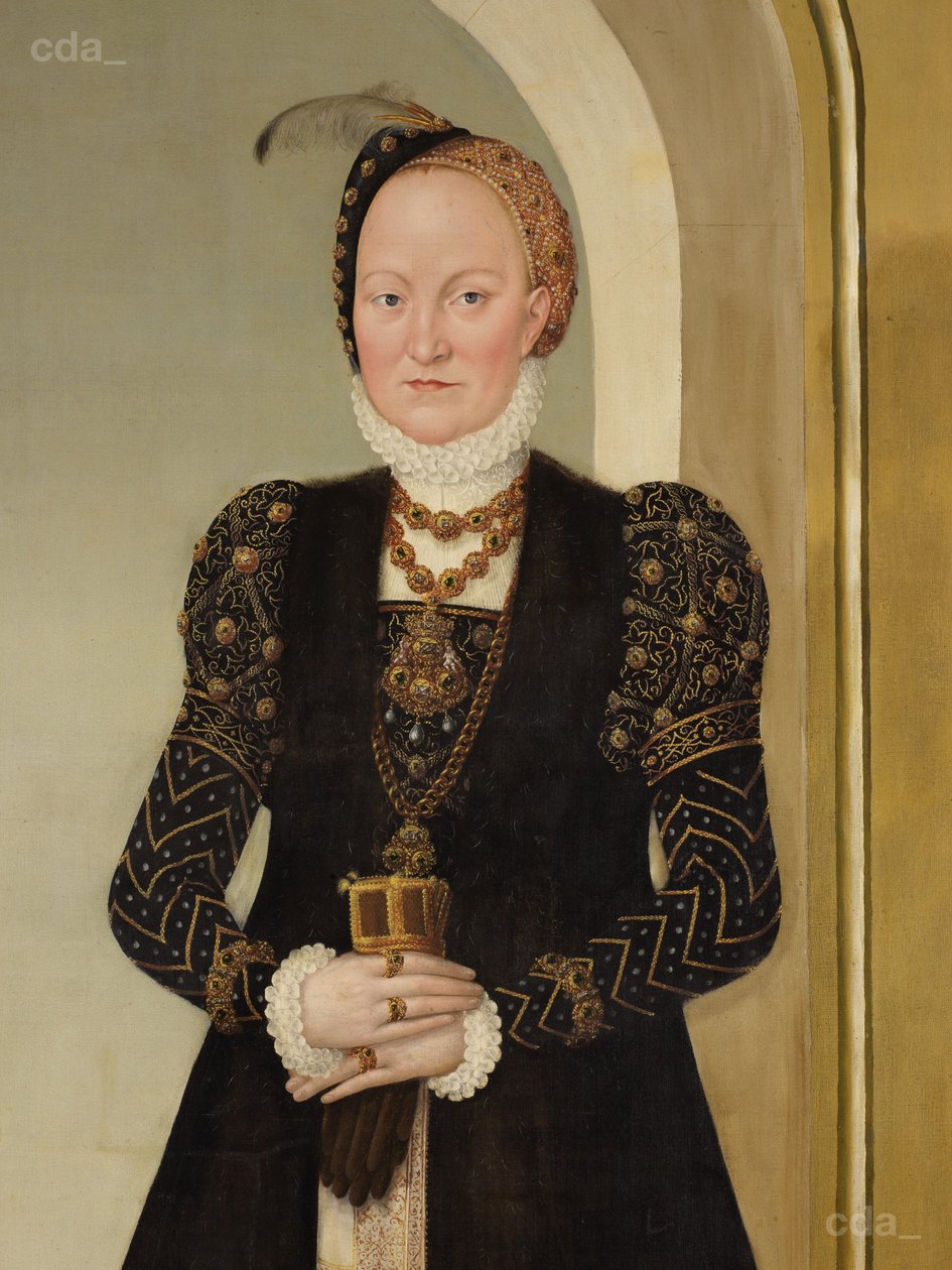 Porträt der Kurfürstin Anna von Lucas Cranach the Younger  