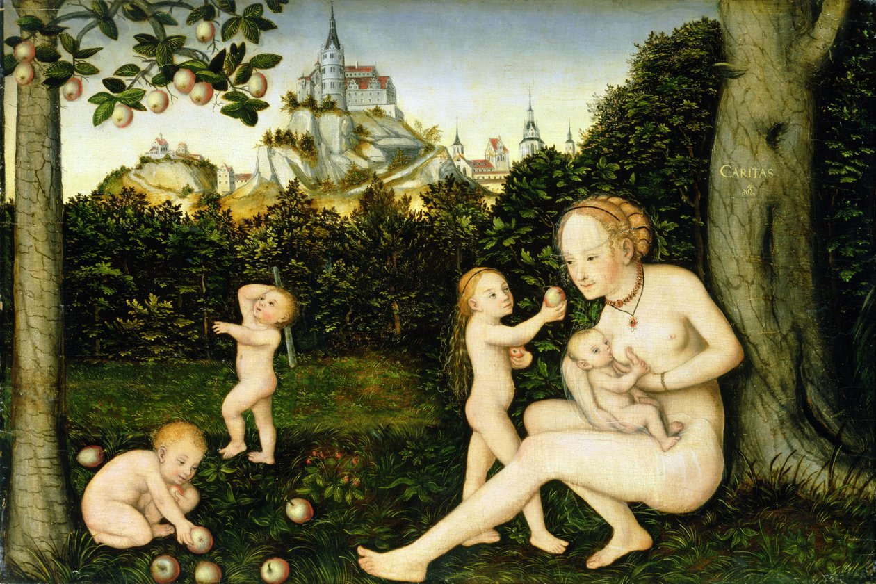 Nächstenliebe von Lucas Cranach the Younger