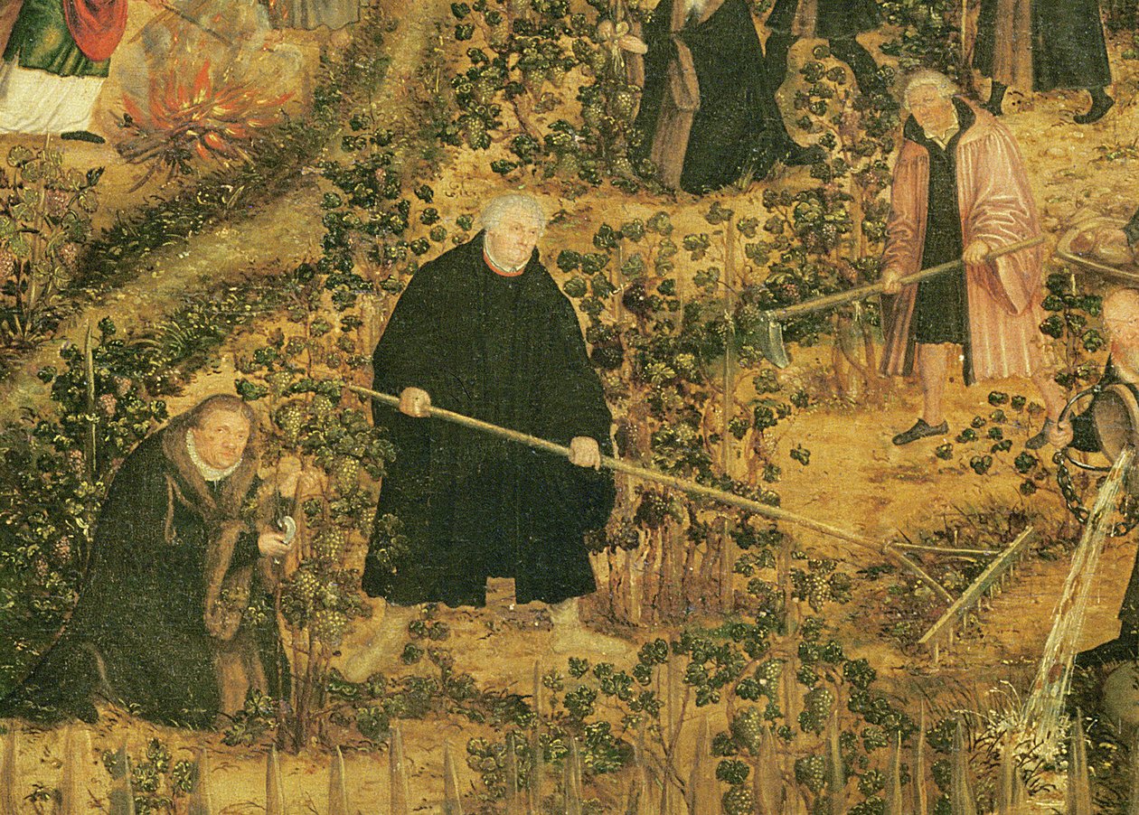 Der Weinberg des Herrn, 1569 (Detail) von Lucas Cranach the Younger