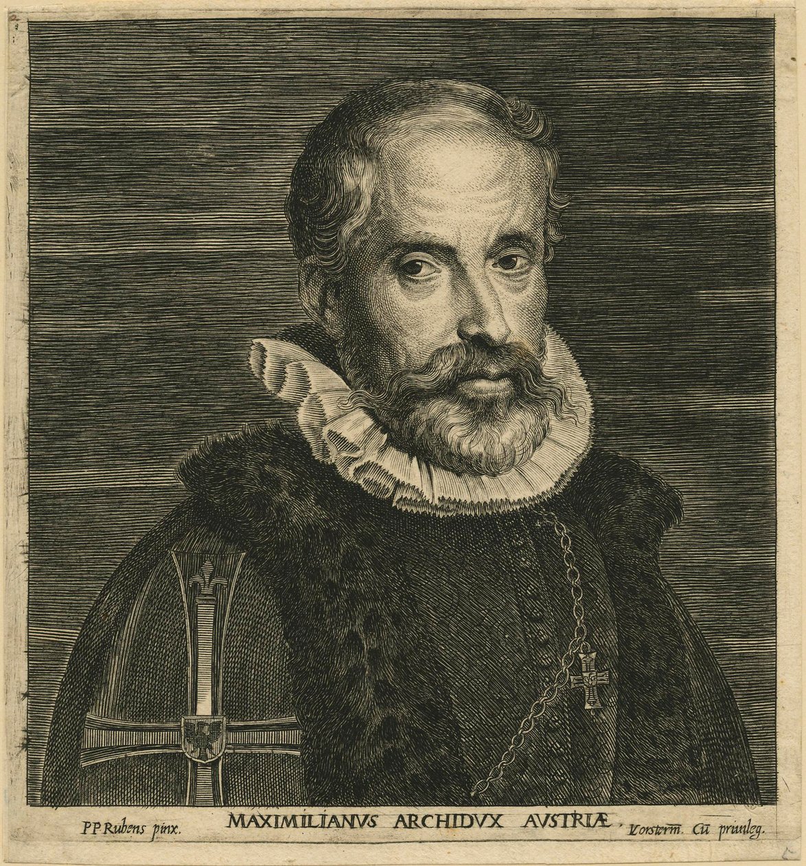 Maximilian II., Erzherzog von Österreich, nach Rubens von Lucas Emil Vorsterman