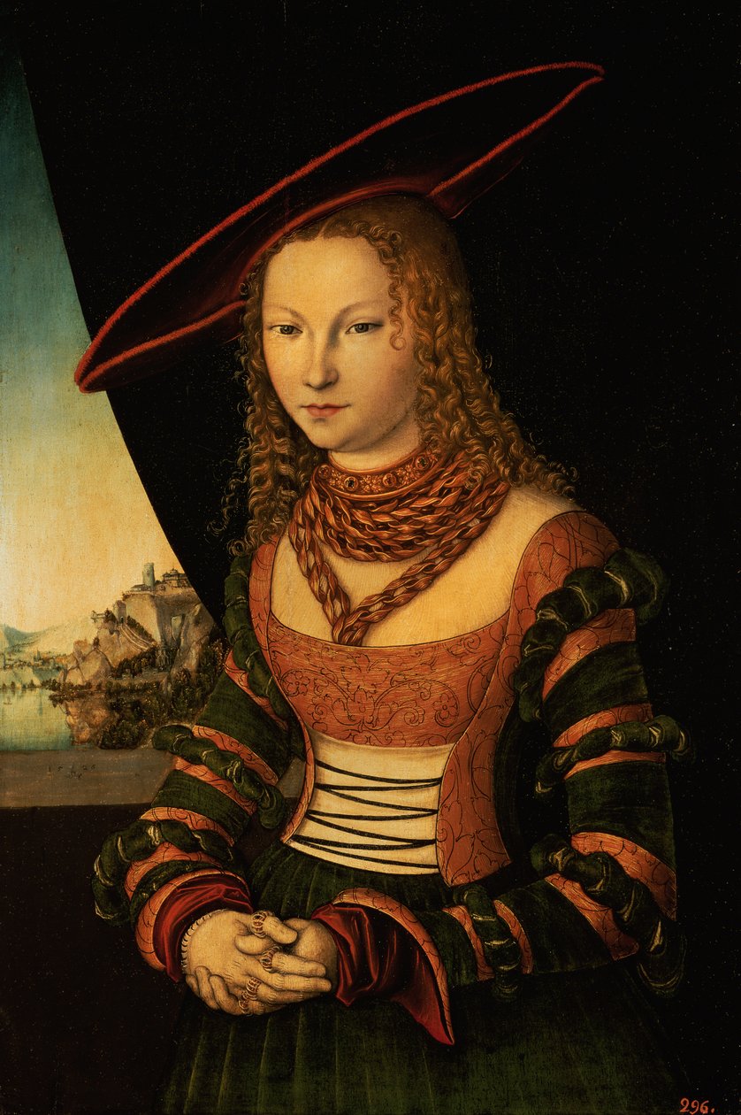 Porträt einer Frau, 1526 von Lucas Cranach the Elder