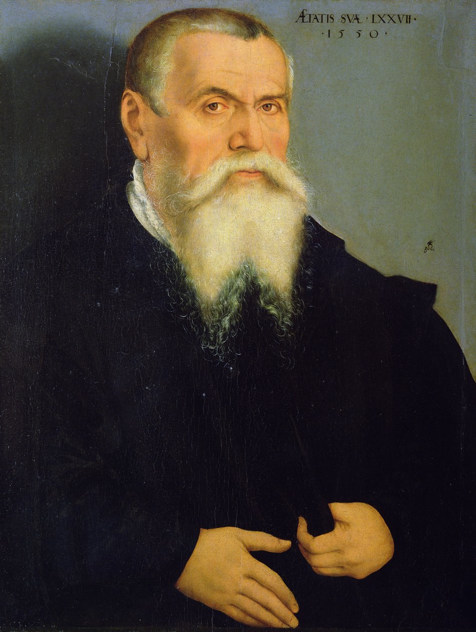 Selbstporträt, 1550 von Lucas Cranach the Elder
