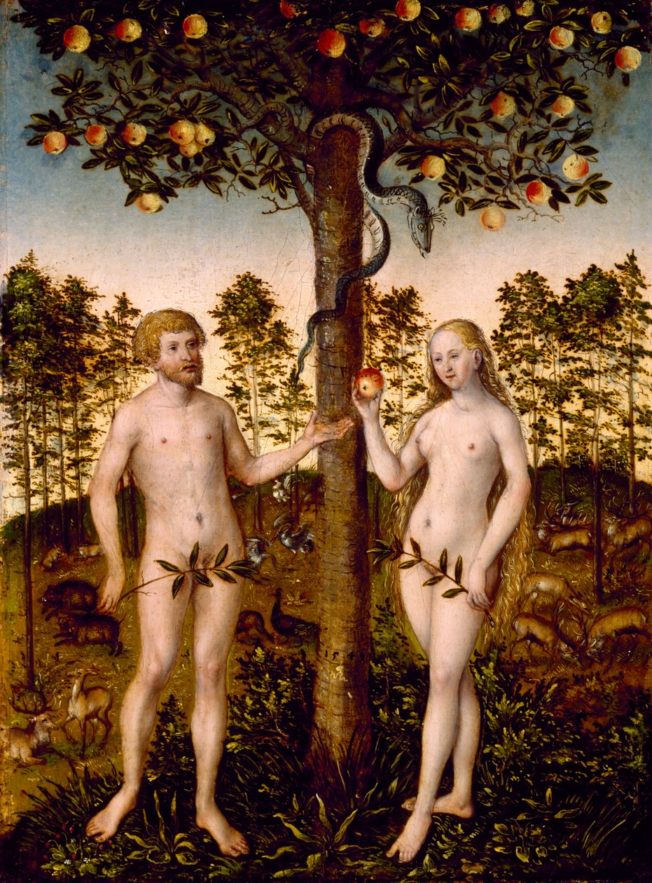 Der Sündenfall, 1549 von Lucas the Younger Cranach