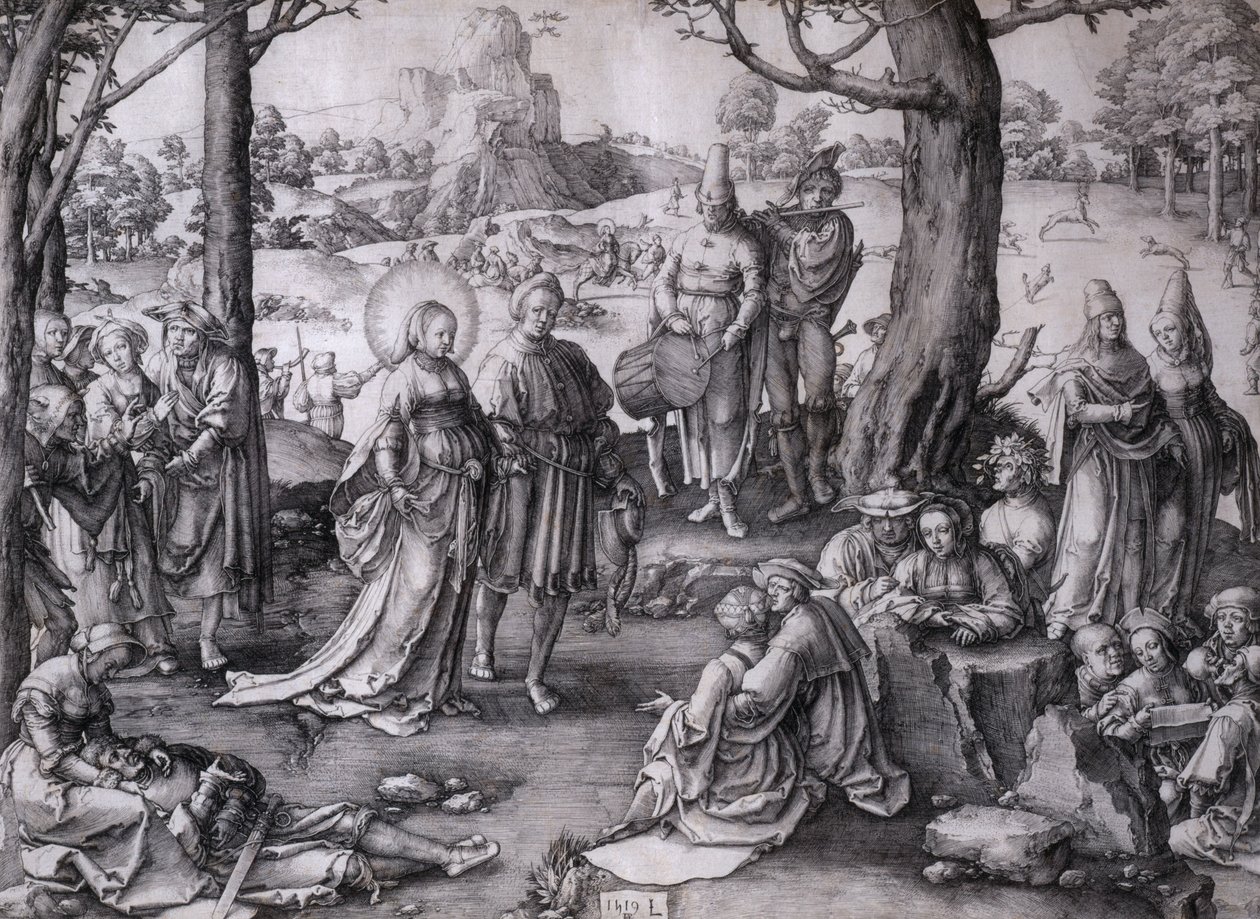 Der Tanz der Heiligen Maria Magdalena von Lucas van Leyden