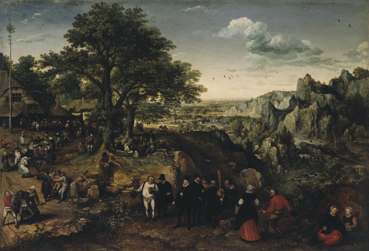 Landschaft mit einem ländlichen Fest von Lucas van Valckenborch