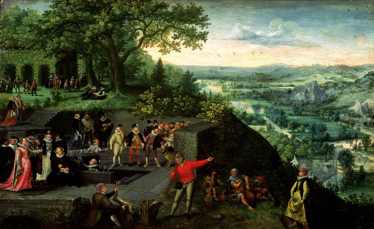 Rudolf II. (1552-1612) und der Betrunkene, 1593 von Lucas van Valckenborch