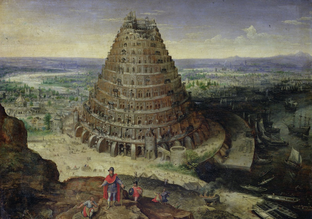 Der Turm von Babel von Lucas van Valckenborch