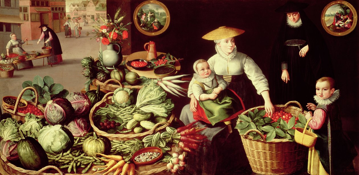Gemüsemarkt von Lucas van Valckenborch