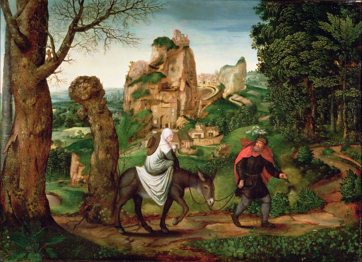 Die Flucht nach Ägypten von Lucas van c.1490 c.1570 Gassel