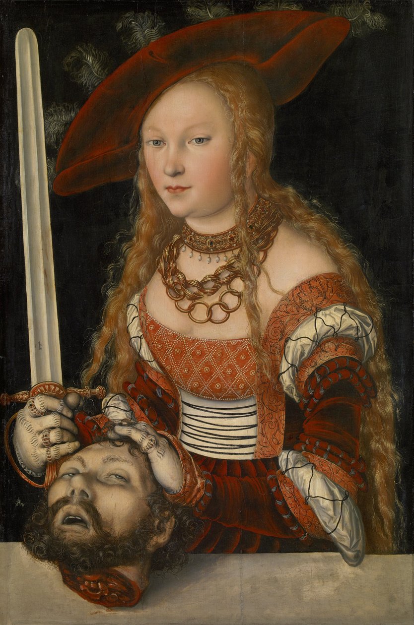 Judith mit dem Kopf des Holofernes von Lucas Cranach the Elder