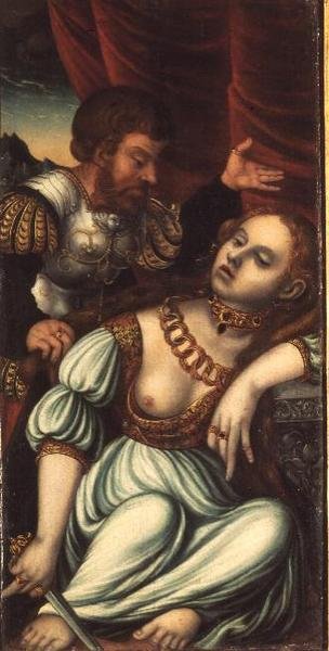 Tarquin und Lucretia von Lucas (studio of) Cranach