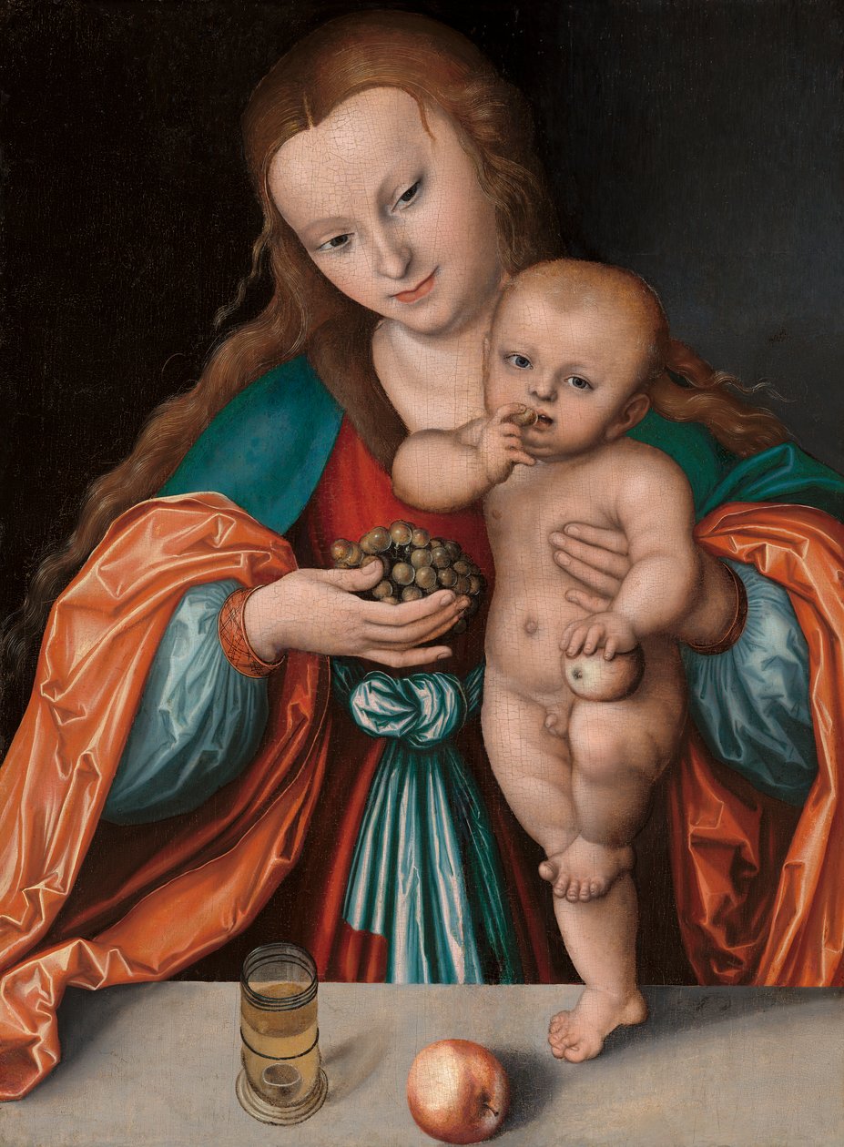 Madonna mit Kind, ca. 1535 von Lucas Cranach the Elder