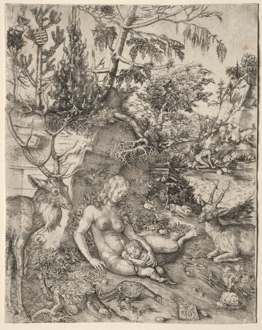 Die Buße des Heiligen Johannes Chrysostomus von Lucas Cranach