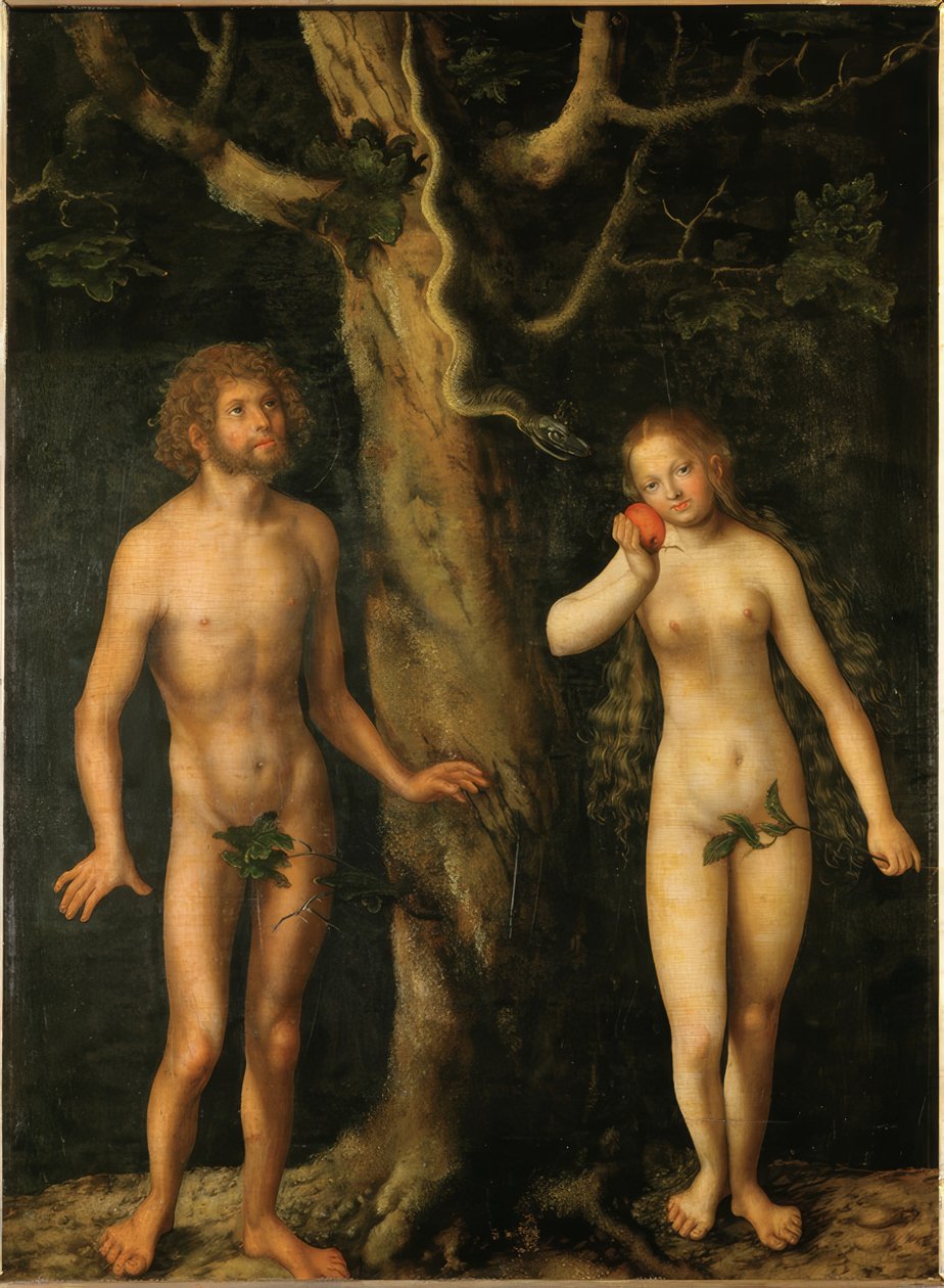 Adam und Eva von Lucas Cranach the Elder