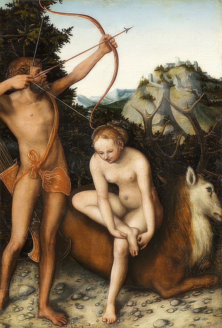 Apoll und Diana von Lucas Cranach the Elder