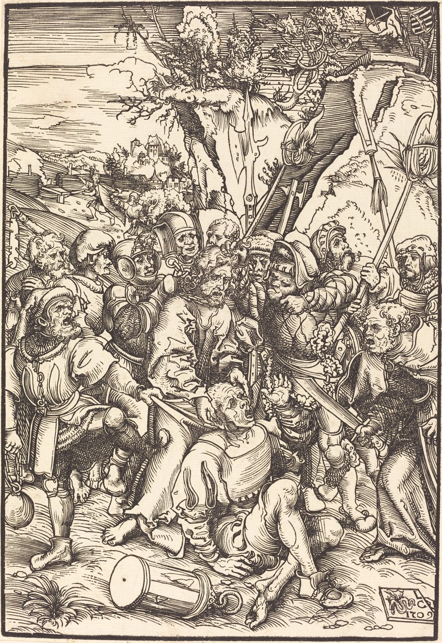 Die Gefangennahme Christi von Lucas Cranach the Elder