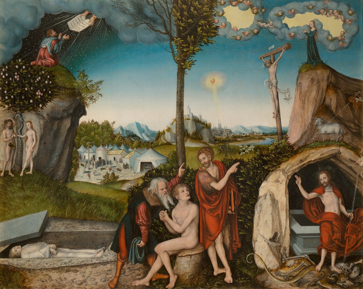 Gesetz und Gnade von Lucas Cranach the Elder