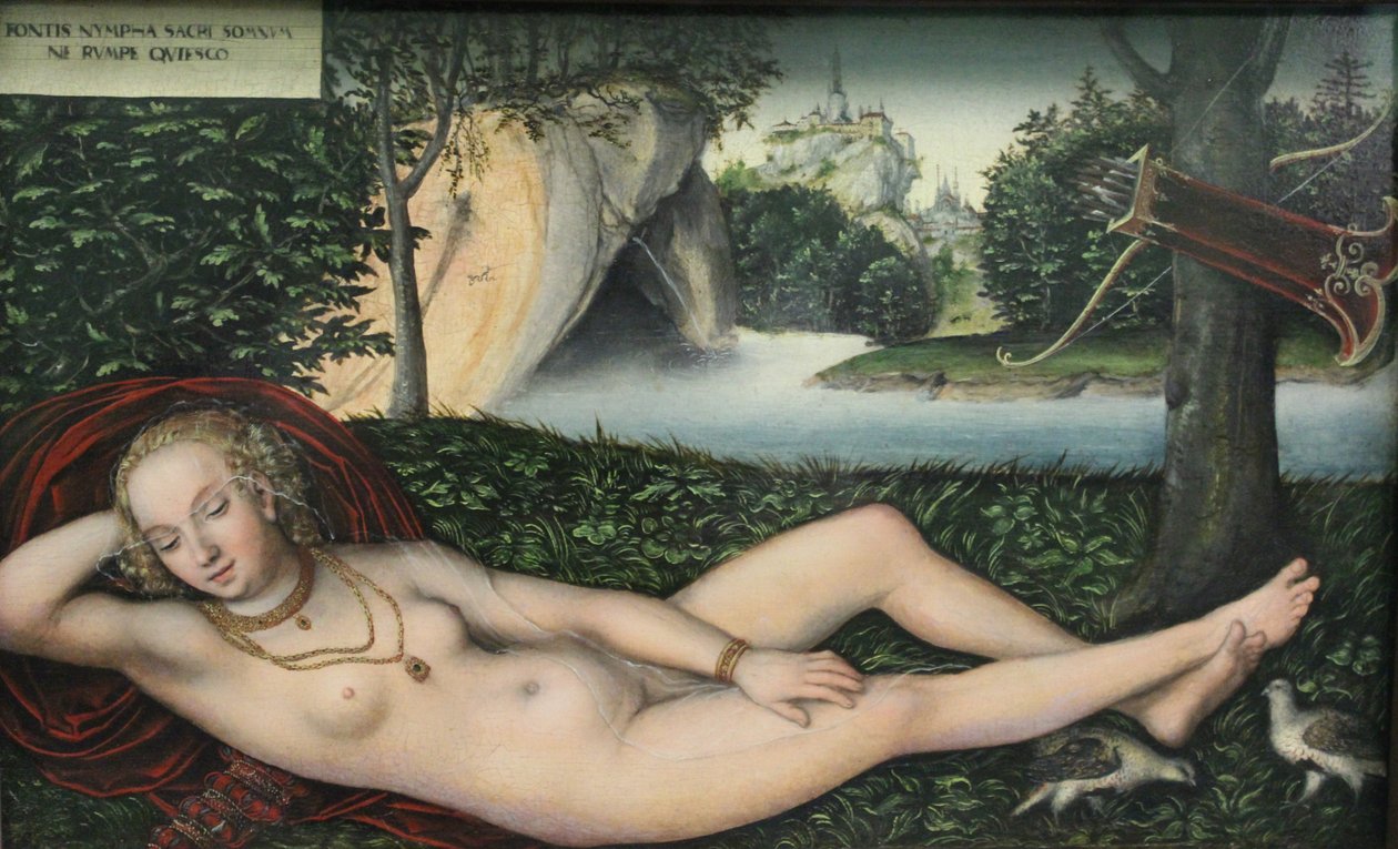 Nymphe an der Quelle von Lucas Cranach the Elder