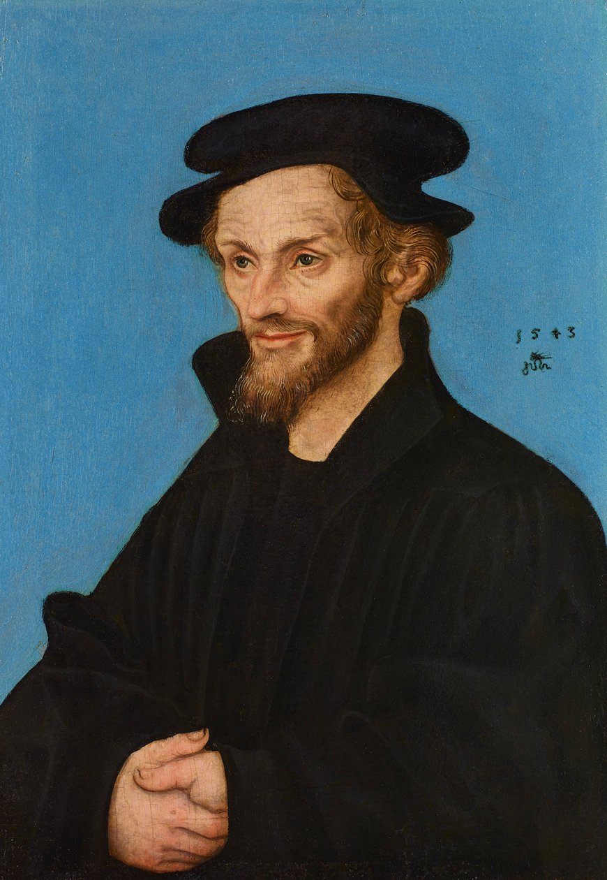Porträt des Philipp Melanchthon von Lucas Cranach the Elder