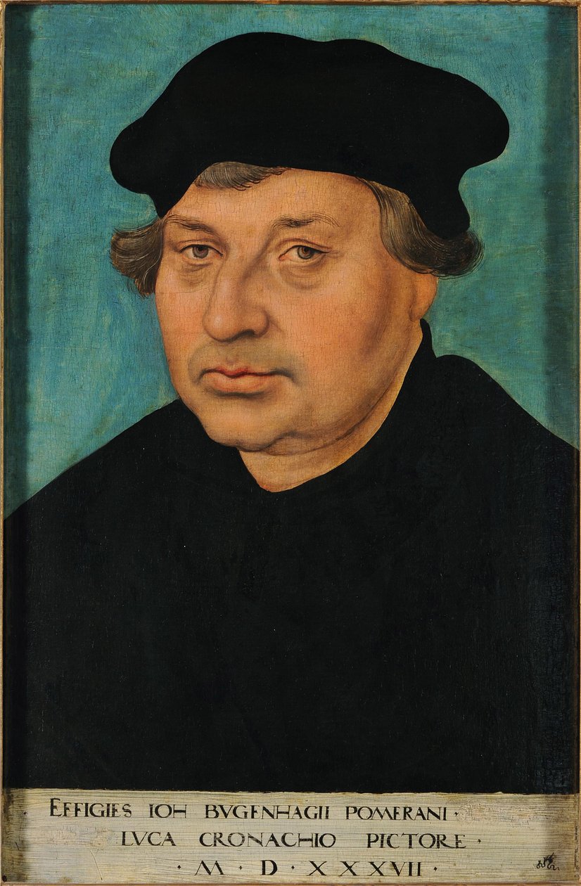 Porträt von Johannes Bugenhagen von Lucas Cranach the Elder