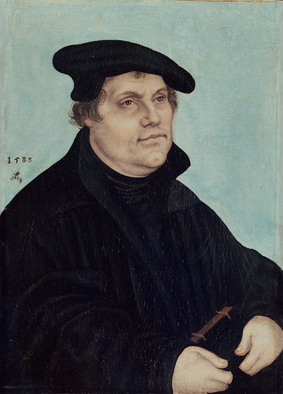 Porträt von Martin Luther von Lucas Cranach the Elder