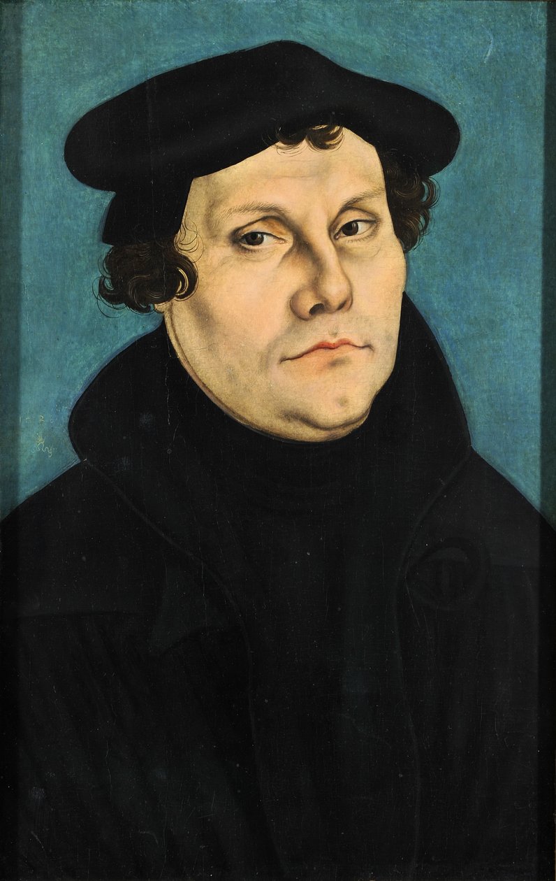 Porträt von Martin Luther von Lucas Cranach the Elder