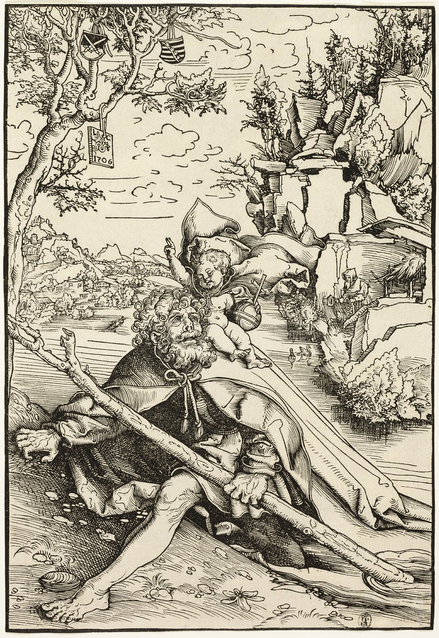 Heiliger Christophorus von Lucas Cranach the Elder