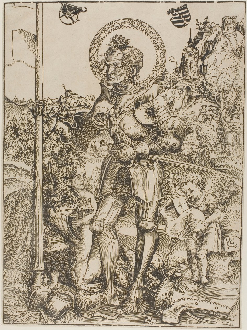 Heiliger Georg stehend von Lucas Cranach the Elder
