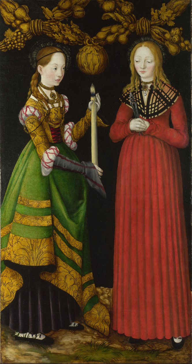 Heilige Genoveva und Apollonia von Lucas Cranach the Elder