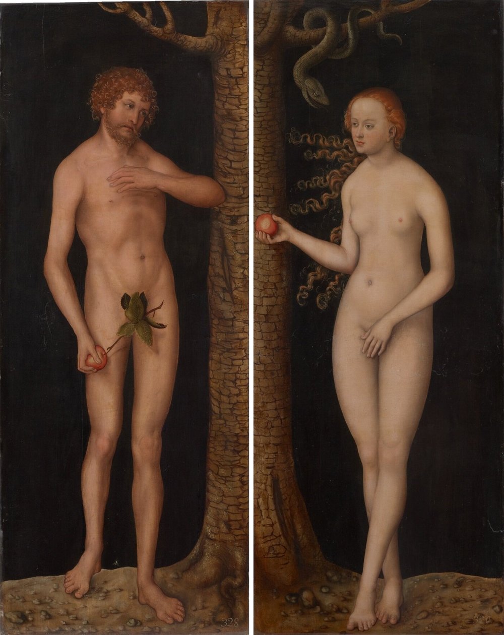 Der Sündenfall von Lucas Cranach the Elder