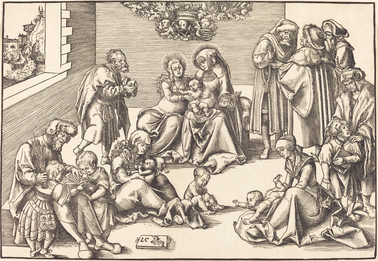 Die Heilige Sippe von Lucas Cranach the Elder