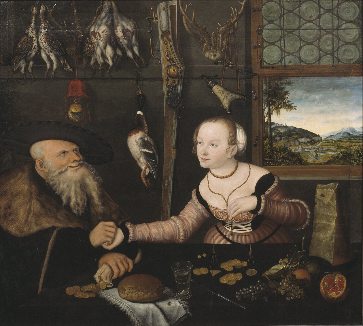 Das ungleiche Paar, 1532 von Lucas Cranach the Elder