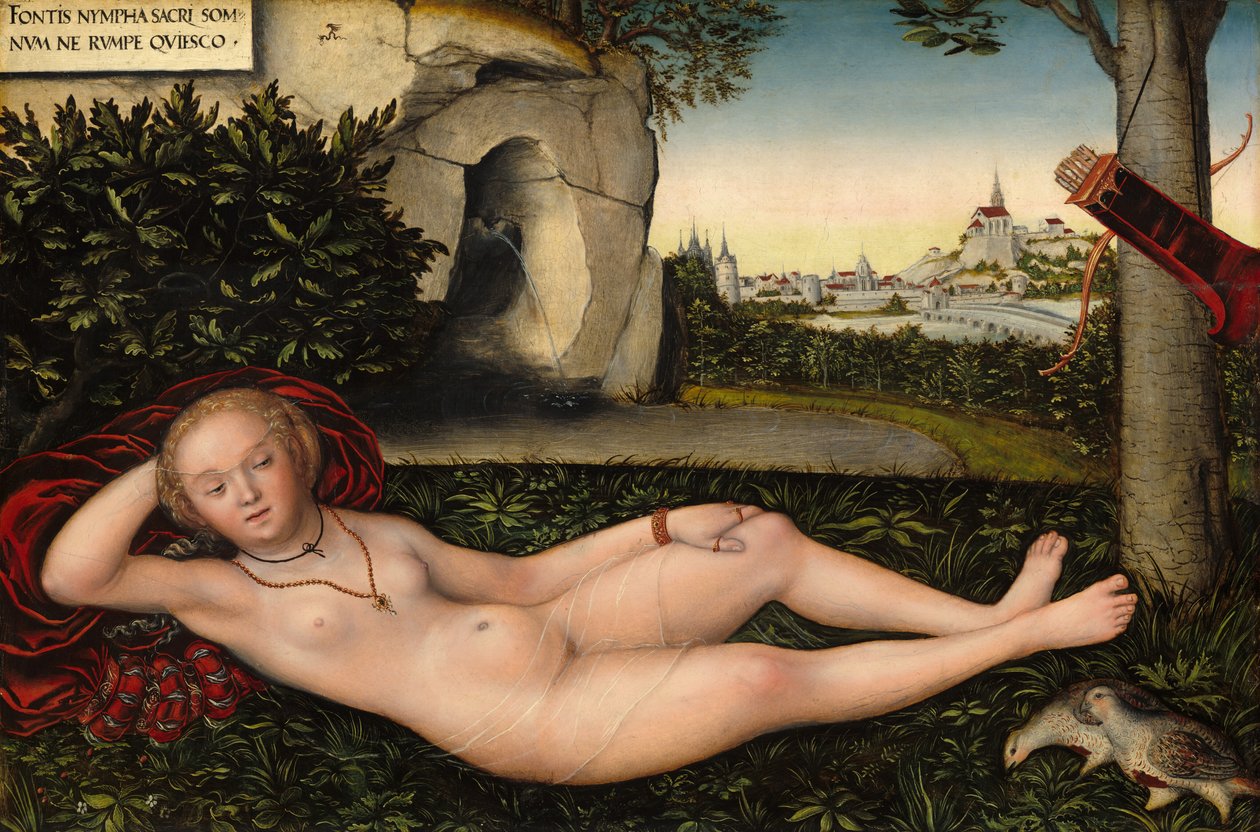 Die Nymphe des Frühlings von Lucas Cranach the Elder