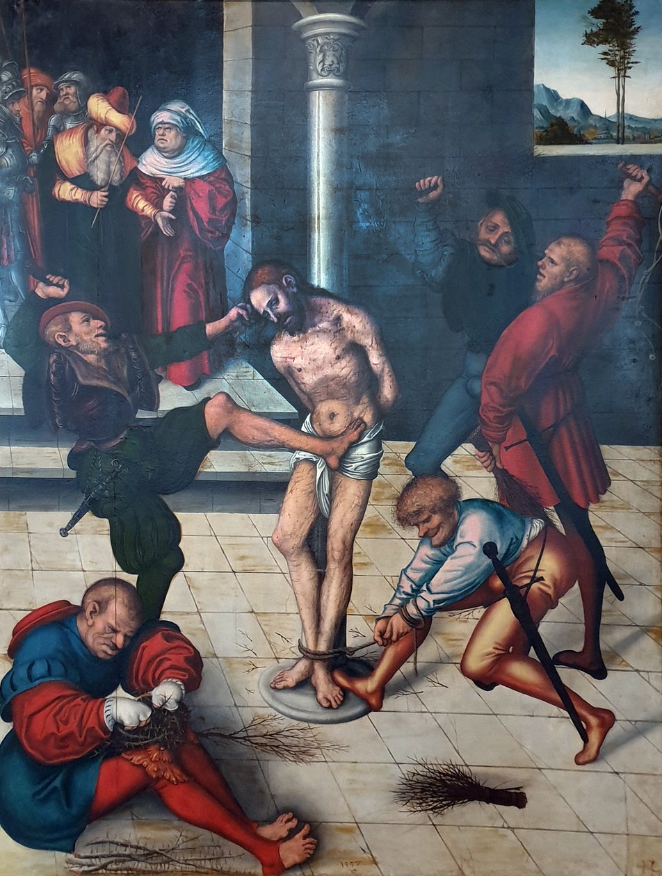 Die Geißelung Christi von Lucas Cranach the Elder