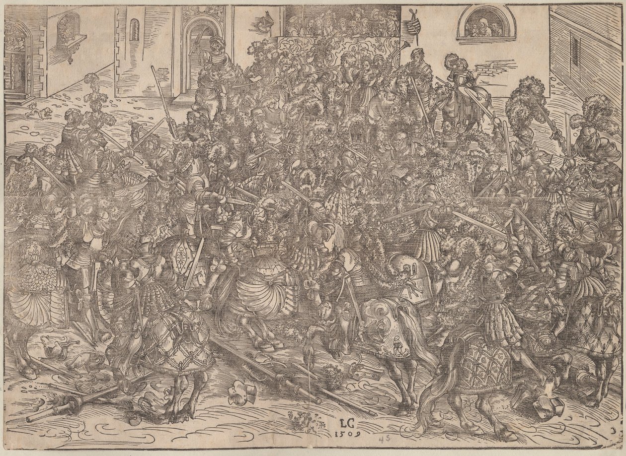 Turnier, 1509 von Lucas Cranach the Elder