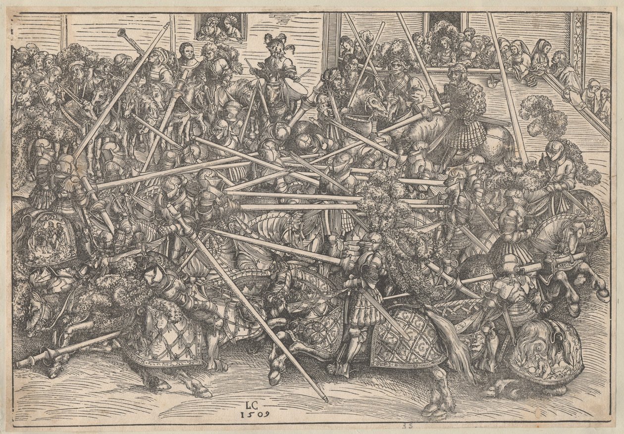 Turnier, 1509 von Lucas Cranach the Elder