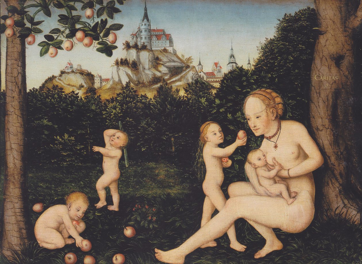 Nächstenliebe von Lucas Cranach the Younger