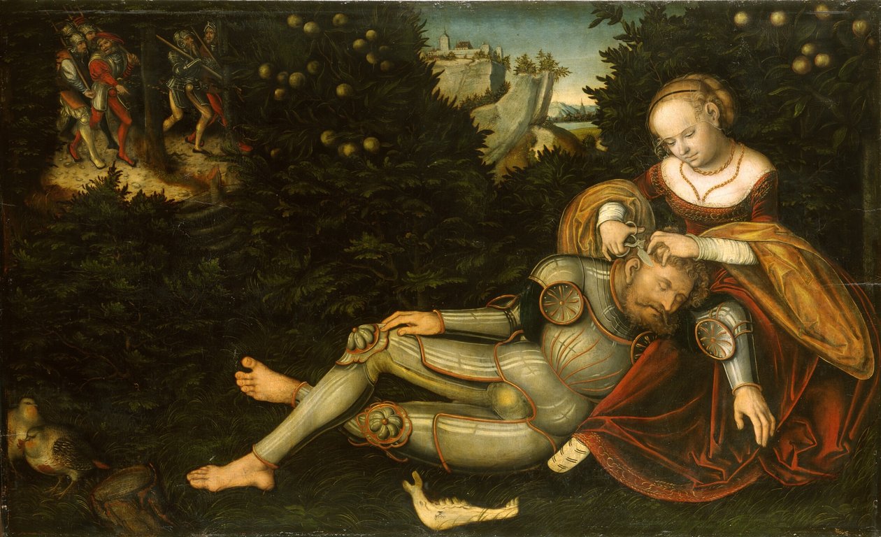 Samson und Delilah von Lucas Cranach the Younger