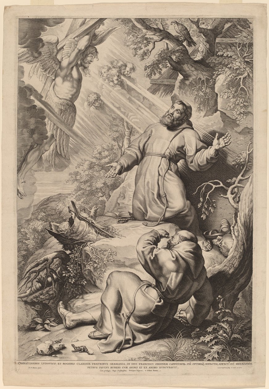 Der heilige Franziskus empfängt die Stigmata von Lucas Emil Vorsterman