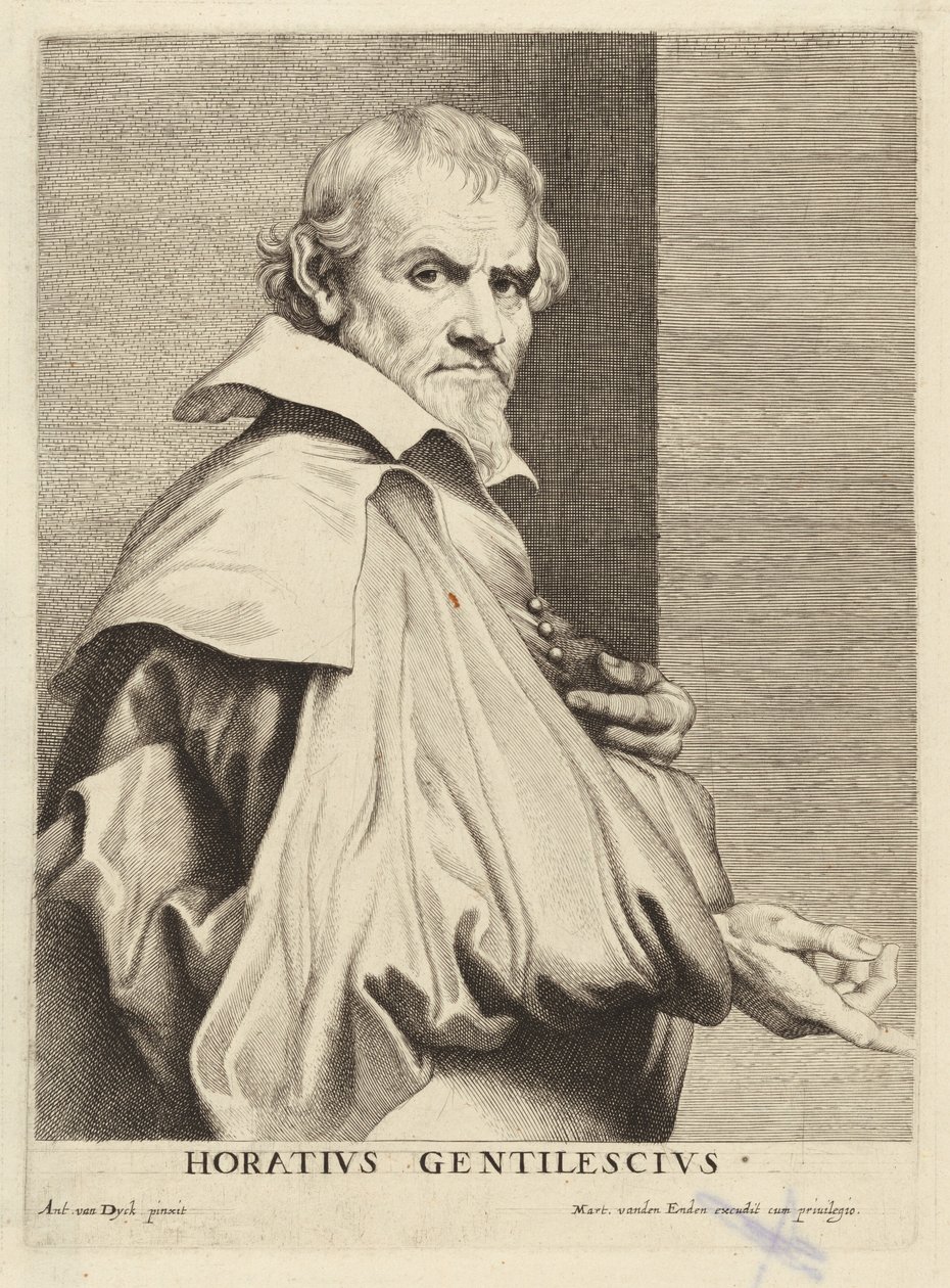 Orazio Gentileschi von Lucas Emil Vorsterman after Sir Anthony van Dyck