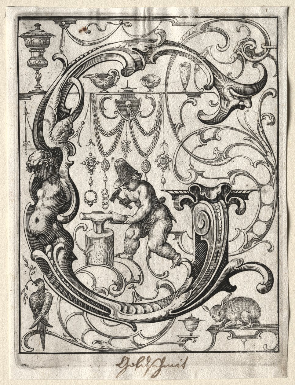 Neues ABC-Heft: G, 1627 von Lucas Kilian